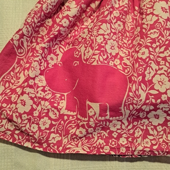 Gymboree Outlet girls size 6-12 months Batik Summer line pink & white dress - Picture 4 of 6
